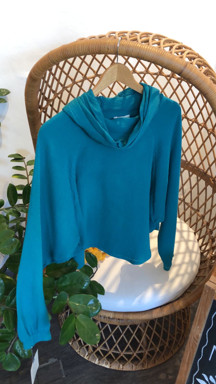 Blusa con Mangas y capucha Valeria