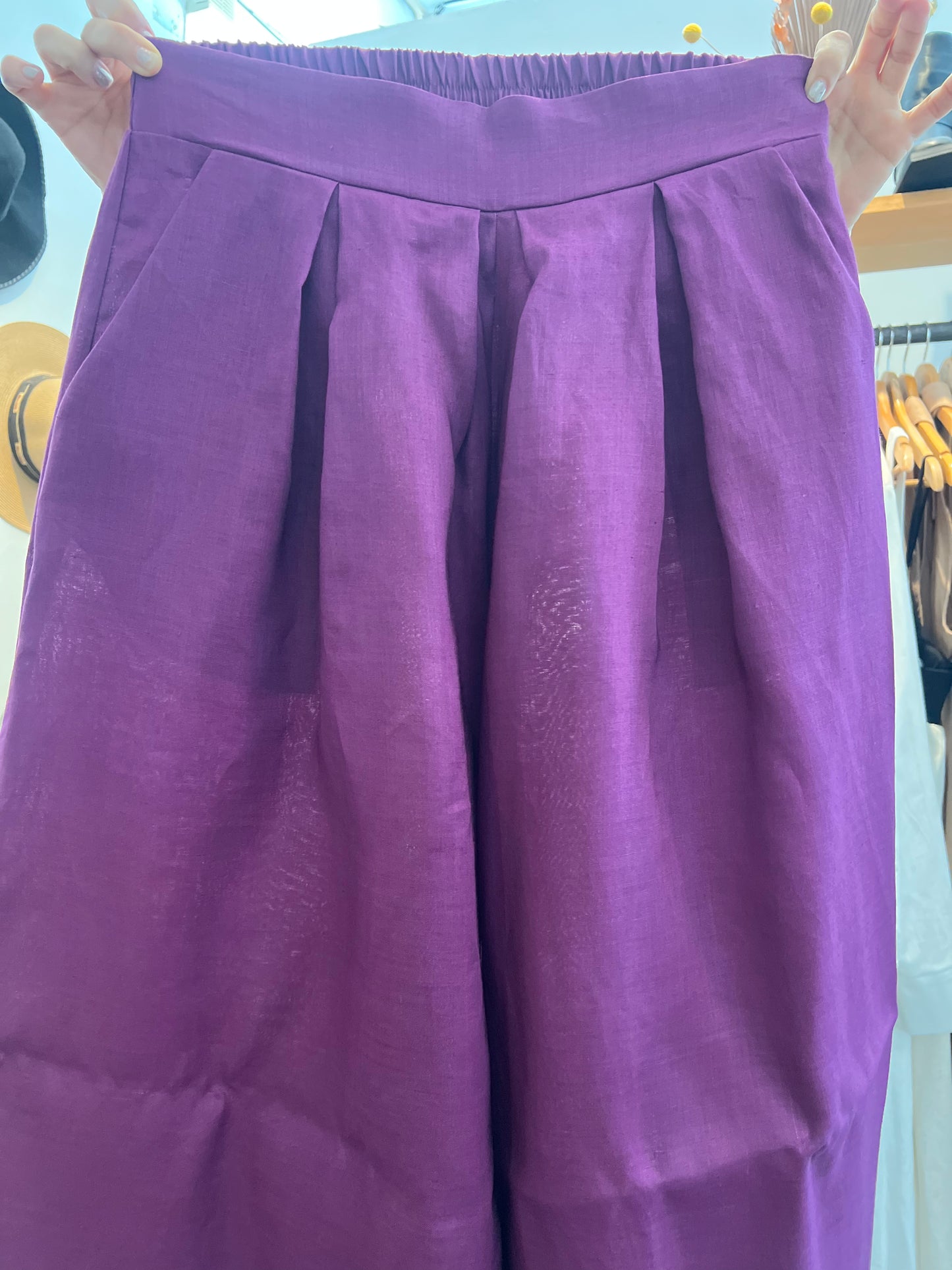 Pantalon Ancho Lino Lea