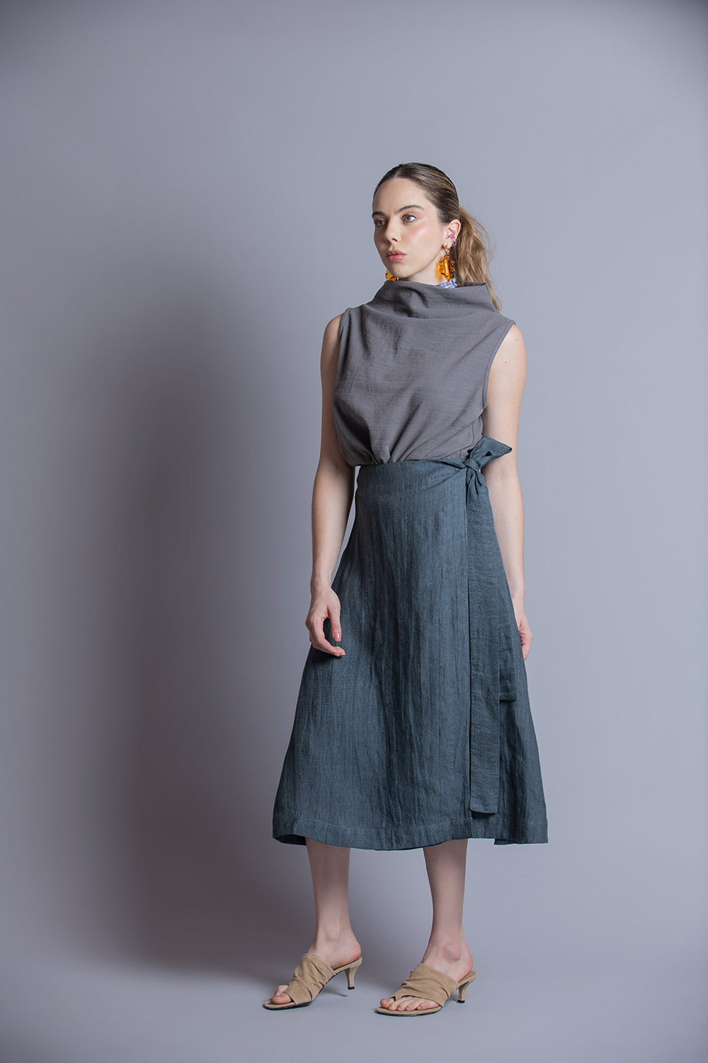 Blusa Sin Mangas Cuello Alto Yooko