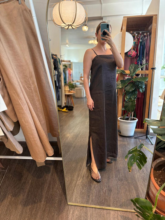 Vestido Largo Lino Laura