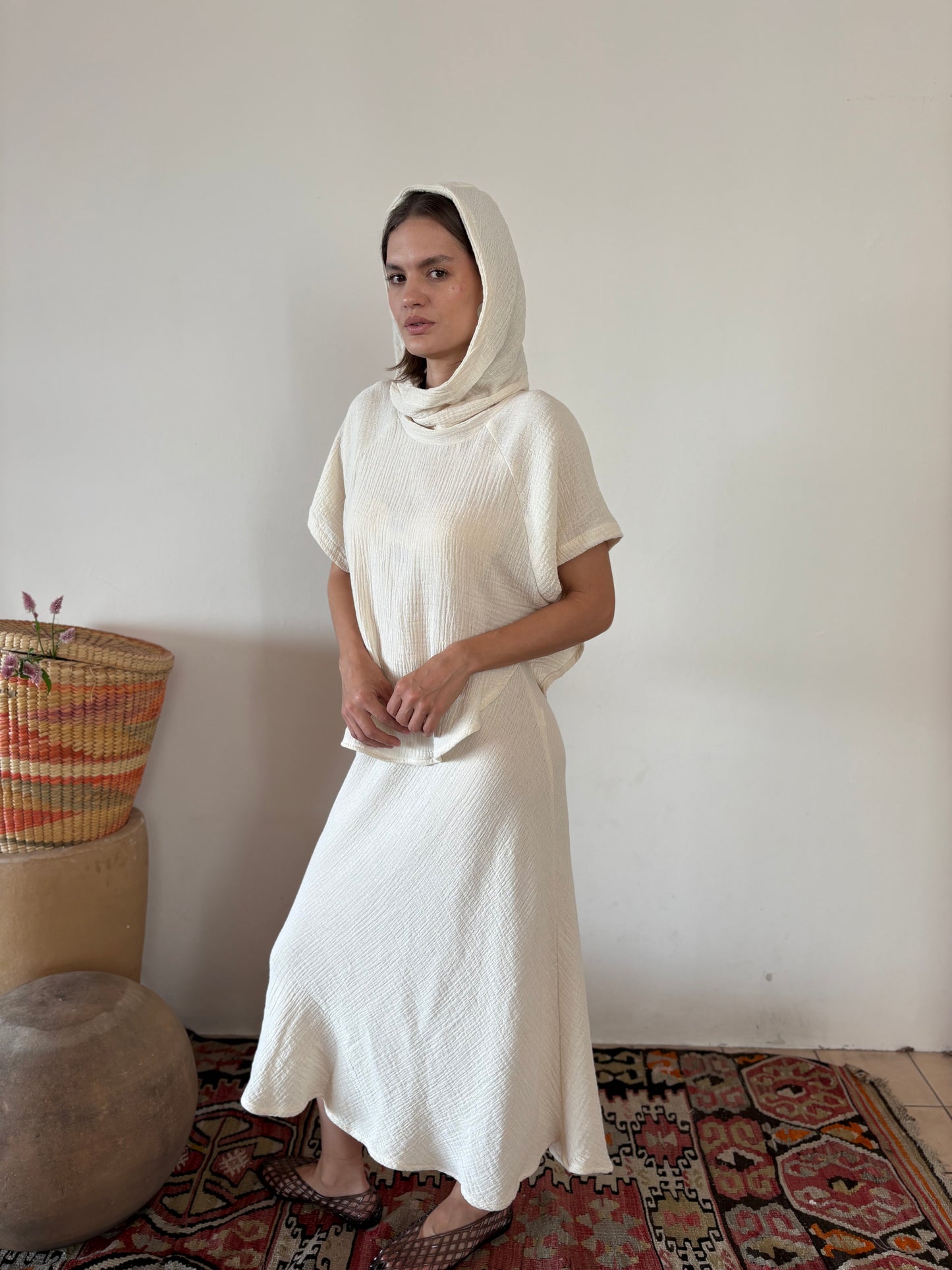 Blusa con Cuello Capucha Val