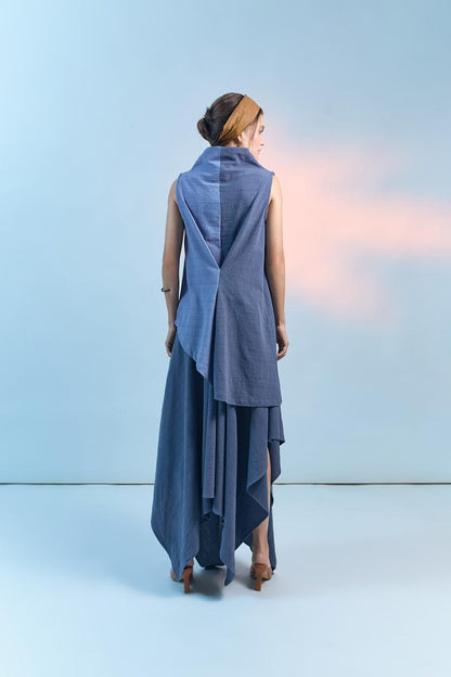 Blusa Bycolor Asimetrica Arcelia