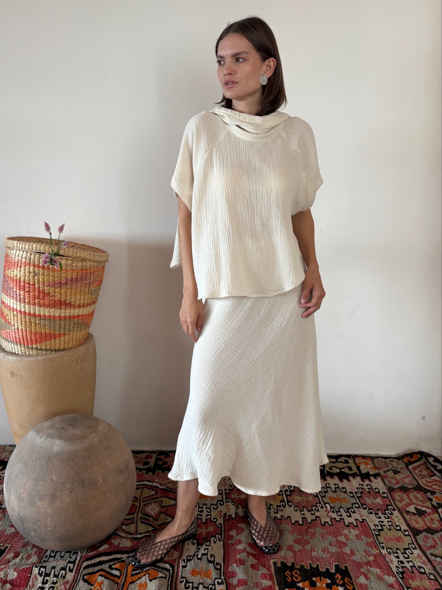 Blusa con Cuello Capucha Val