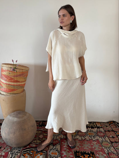 Blusa con Cuello Capucha Val