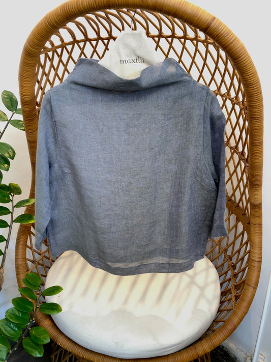 Blusa Lino Mangas Paula