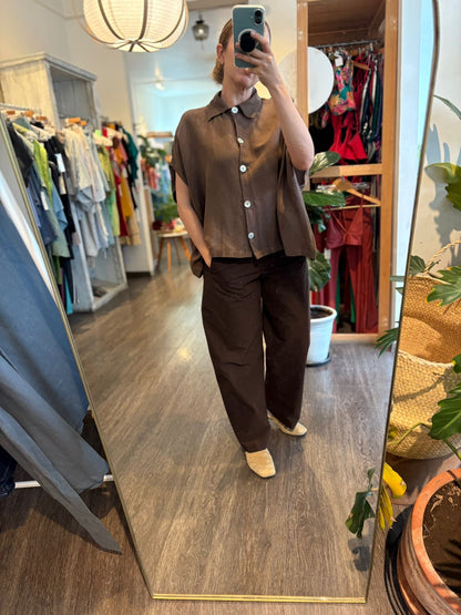 Camisa Botones Lino Ruth