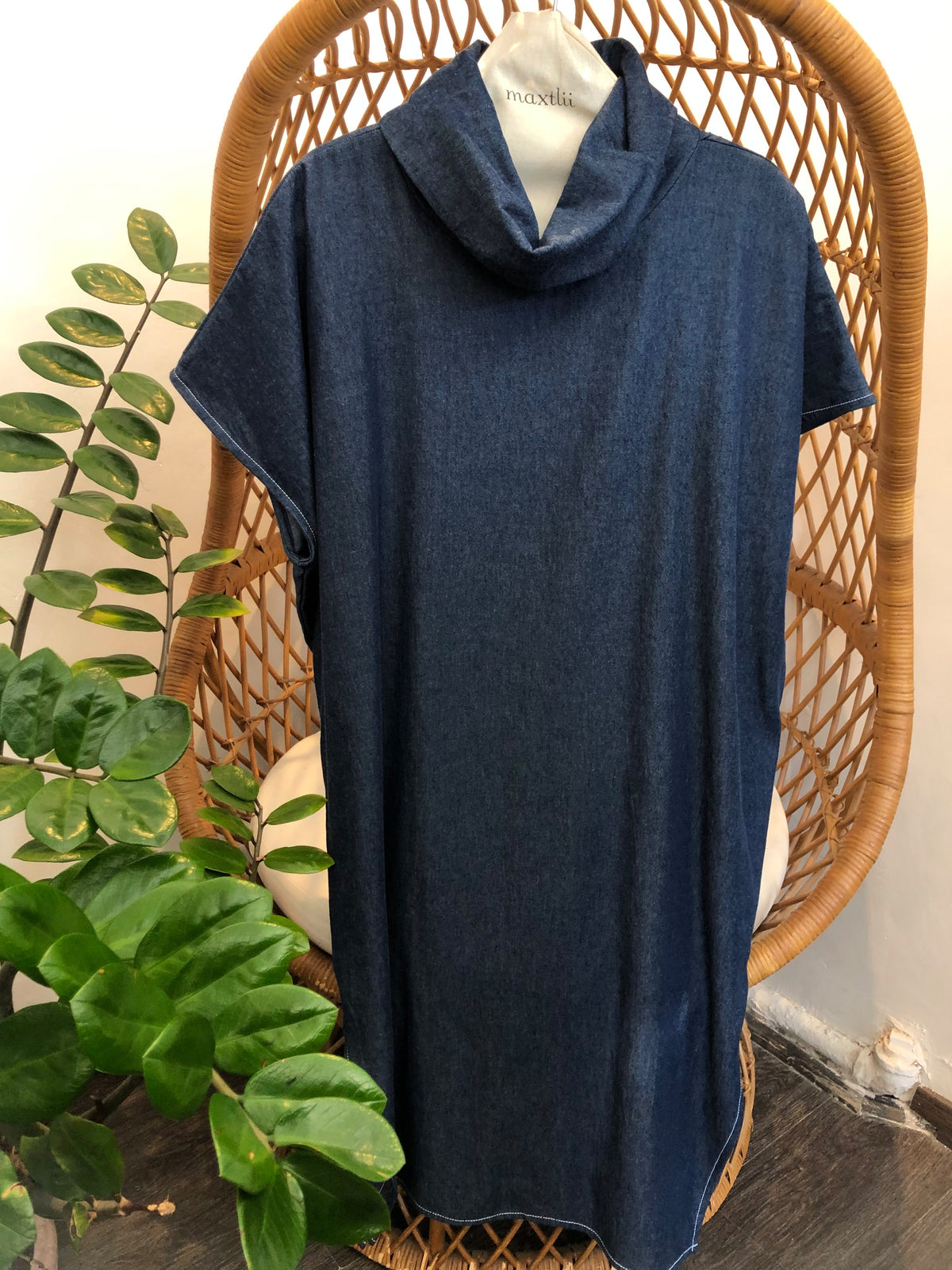 Vestido Cuello Denim Kara