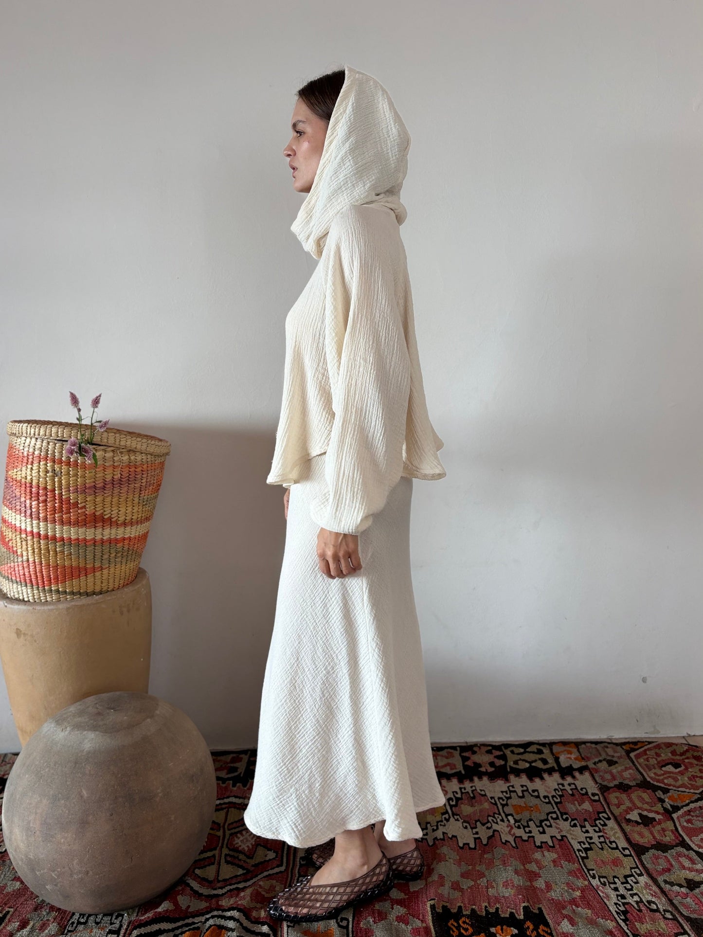 Falda Midi Algodón  Rosalia