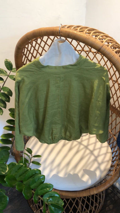 Blusa Lino Italiano Manga Noemí