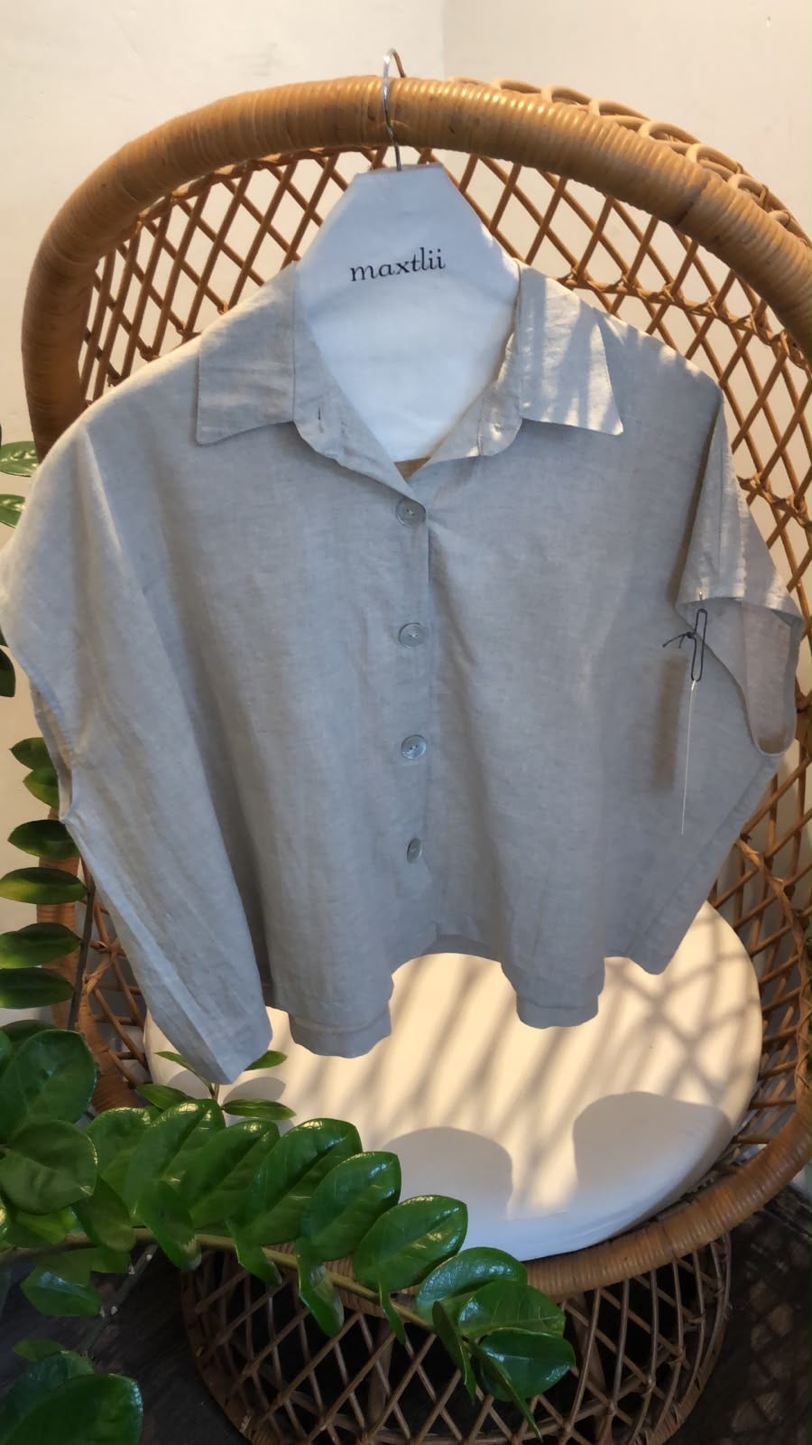Camisa Botones Lino Ruth