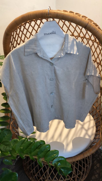 Camisa Botones Lino Ruth
