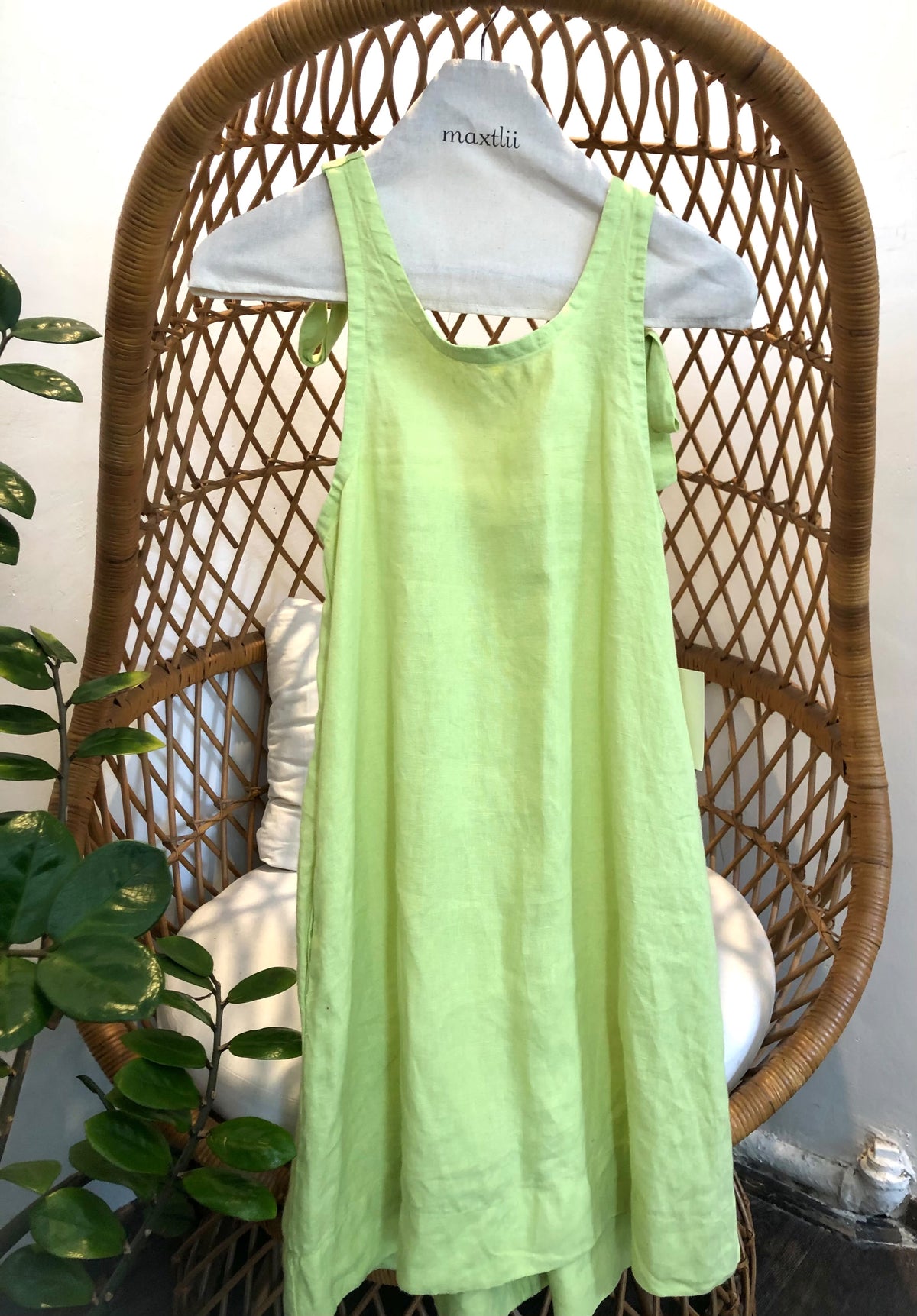 Vestido Corto Lino Italiano  Jimena