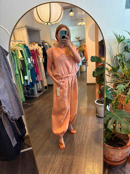 Pantalón Resorte en Bastilla  Lino Karina