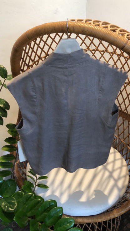 Blusa Lino Cruzada Alena