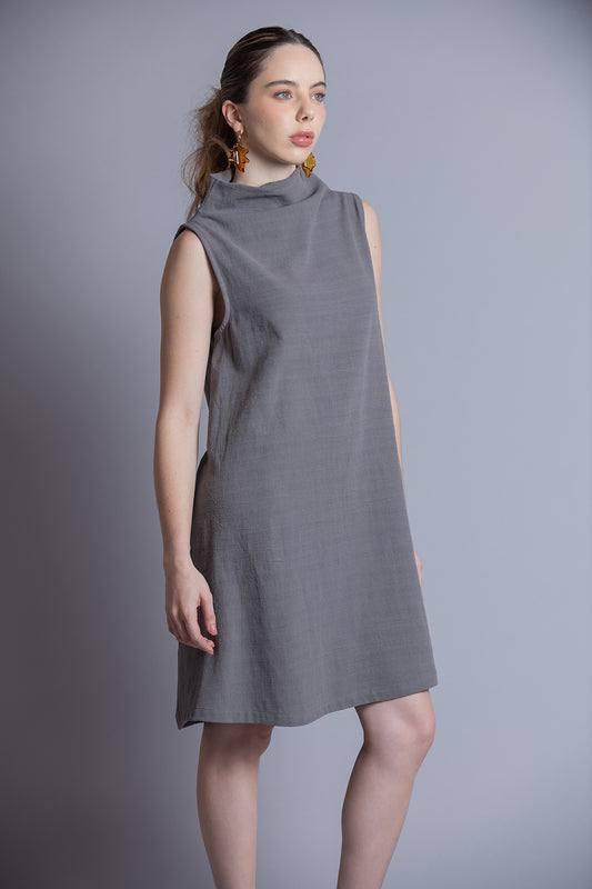 Vestido Corto Cuello sin Mangas Andie
