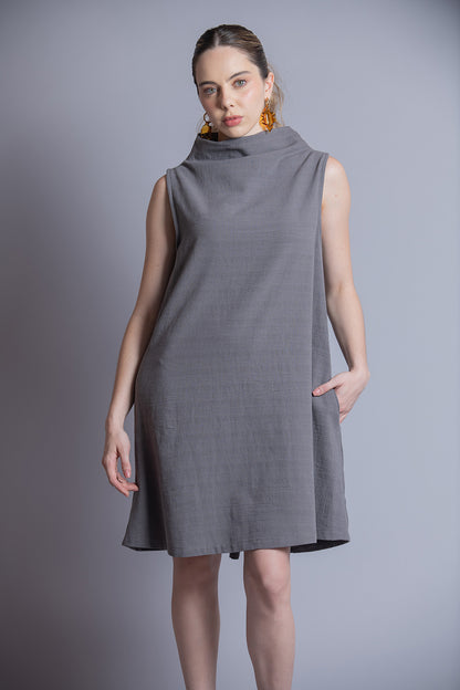 Vestido Corto Cuello sin Mangas Andie