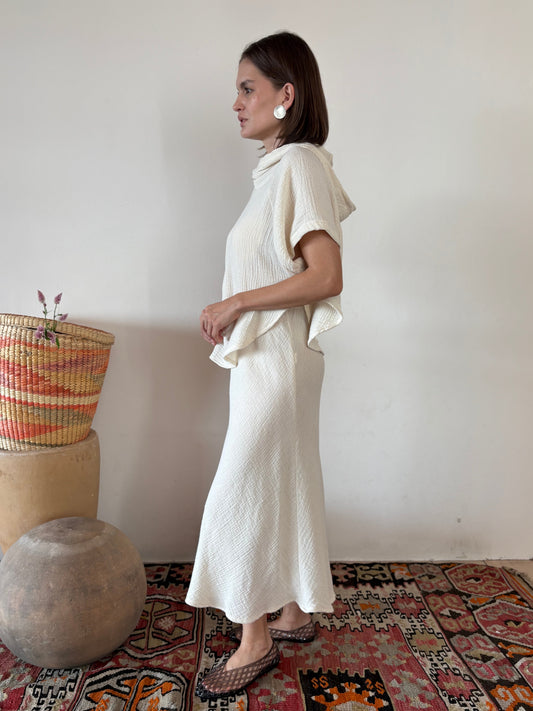 Falda Midi Algodón  Rosalia