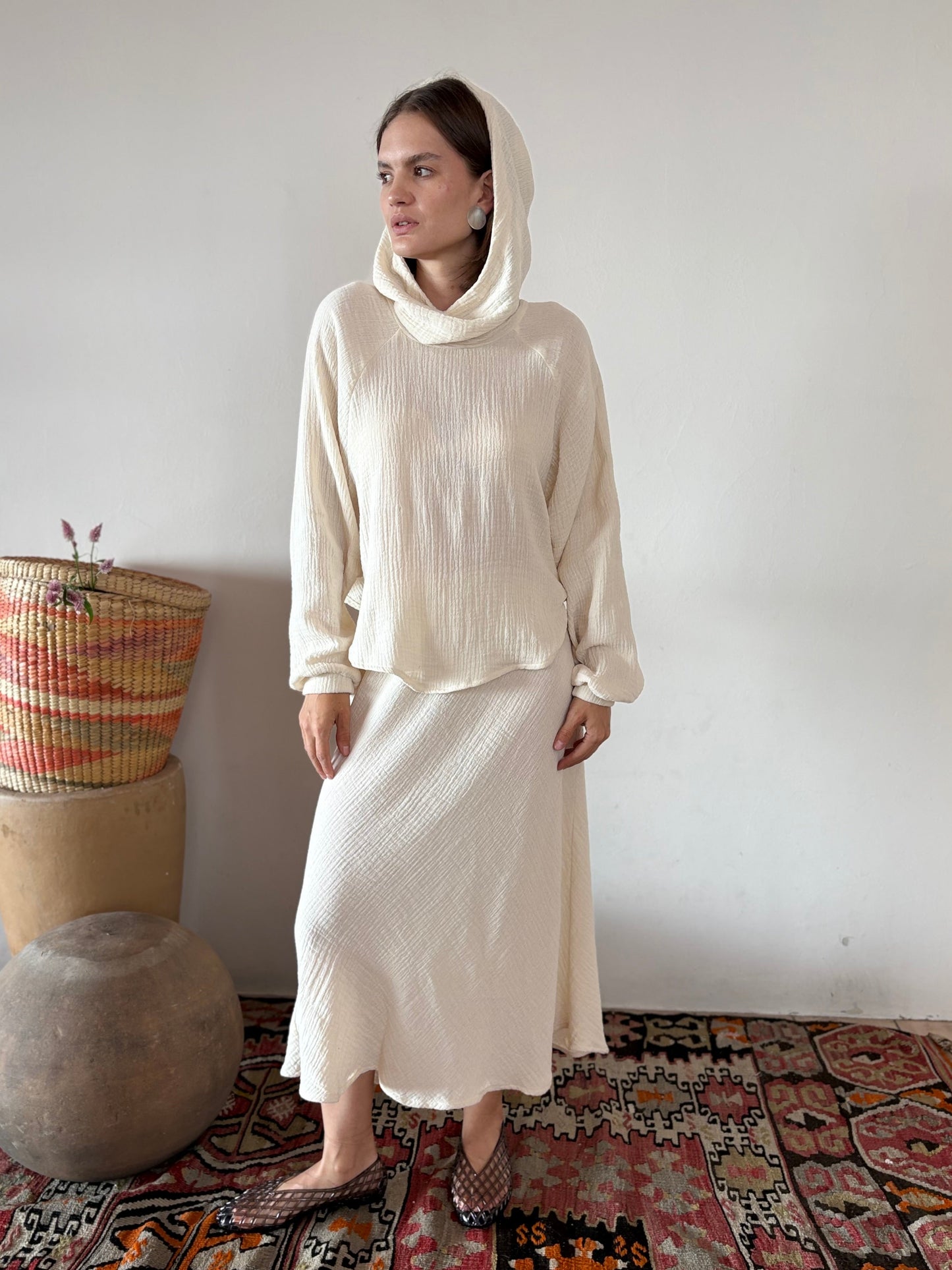 Falda Midi Algodón  Rosalia