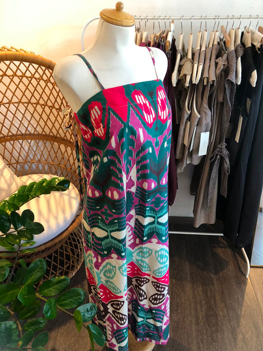 Vestido Tirantes Estampado Iris