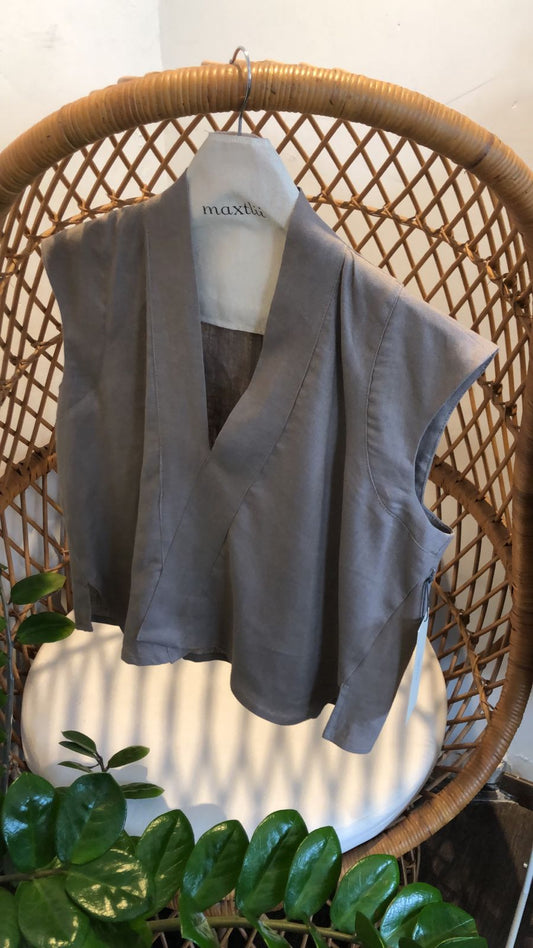 Blusa Lino Cruzada Alena