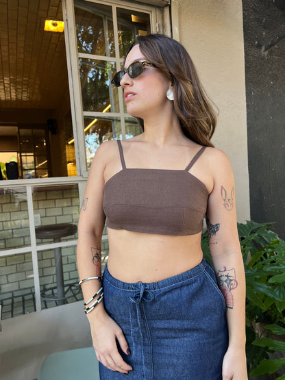 Crop Top Lino Nila