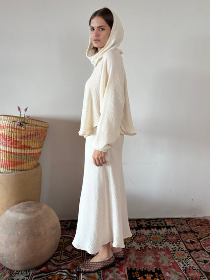 Blusa con Mangas y capucha Valeria