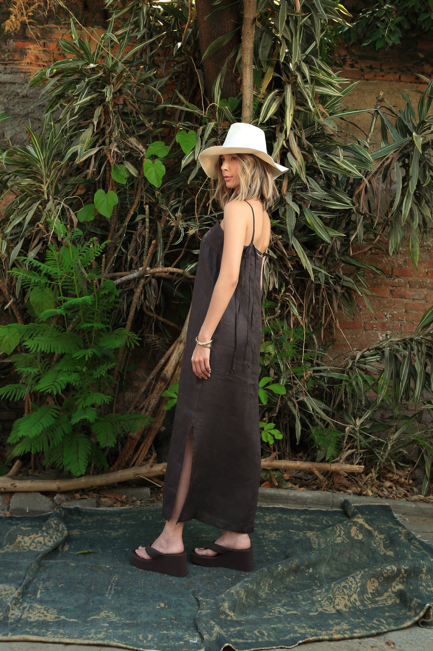 Vestido Largo Lino Laura