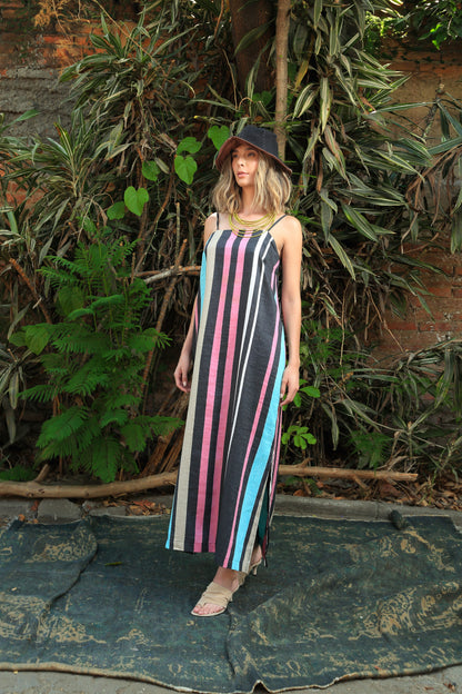 Vestido Largo Lino Laura