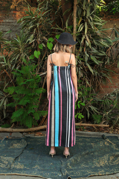 Vestido Largo Lino Laura
