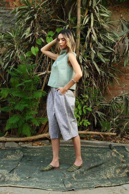 Blusa Sin Mangas Cuello Alto Yooko