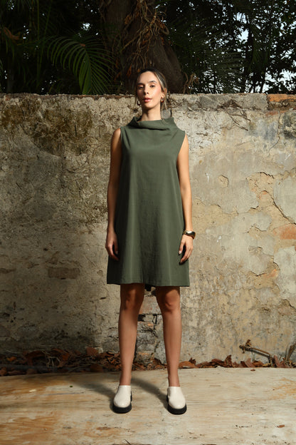 Vestido Corto Cuello sin Mangas Andie