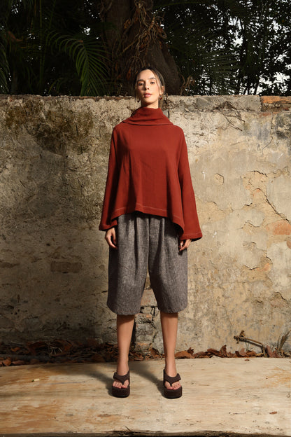 Blusa Cuello Alto Algodón Paola