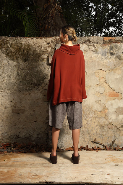 Blusa Cuello Alto Algodón Paola