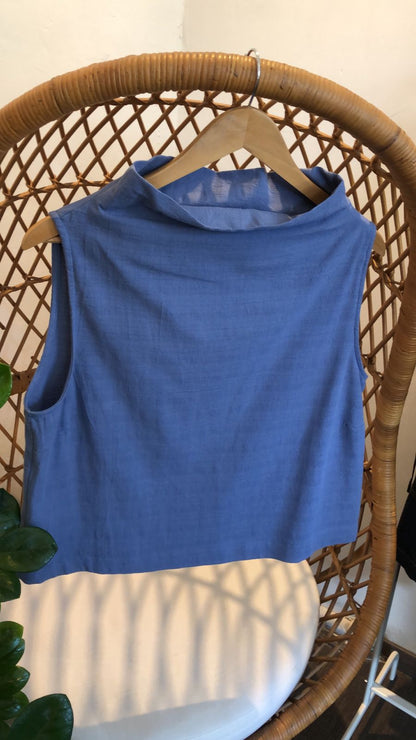 Blusa Sin Mangas Cuello Alto Yooko