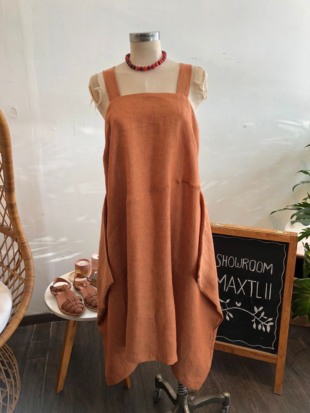 Vestido Tiras Lino Aitana