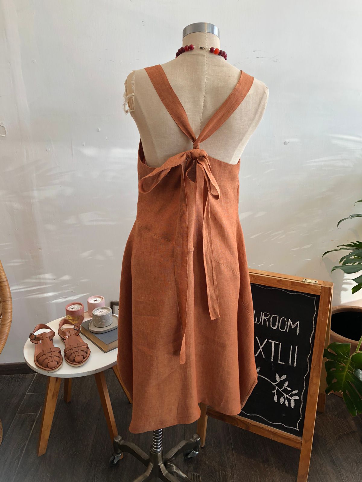 Vestido Tiras Lino Aitana