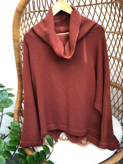 Blusa Cuello Alto Algodón Paola