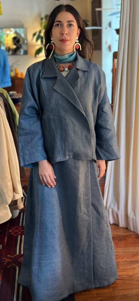 Pantalon Ancho Lino Lea