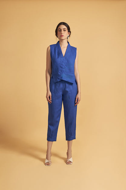 Blusa Lino Cruzada Alena