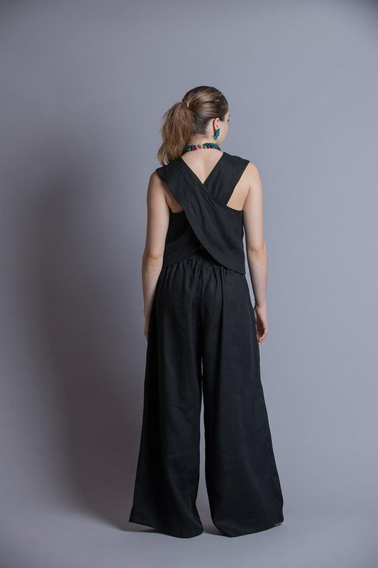 Blusa Cruzada Lino Zoe