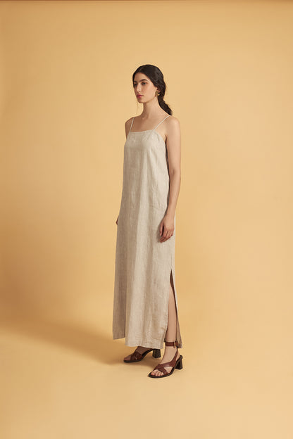 Vestido Largo Lino Laura